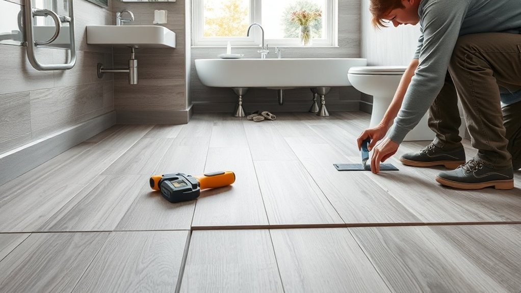 Bathroom Flooring Installation in Putney